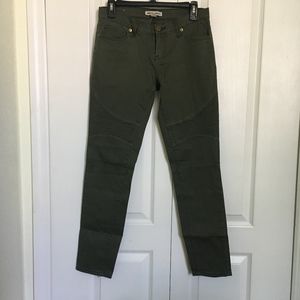 Andrew Charles Dark Green Pants back zippers